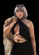 Load image into Gallery viewer, Short Silver &amp; Black with Bangs Synthetic Wig!
